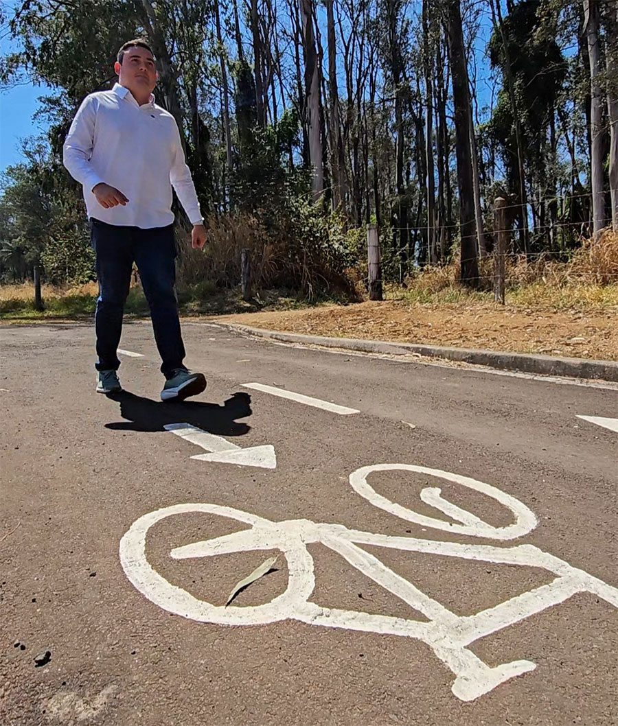 João Victor anuncia extensão da ciclovia de Águas